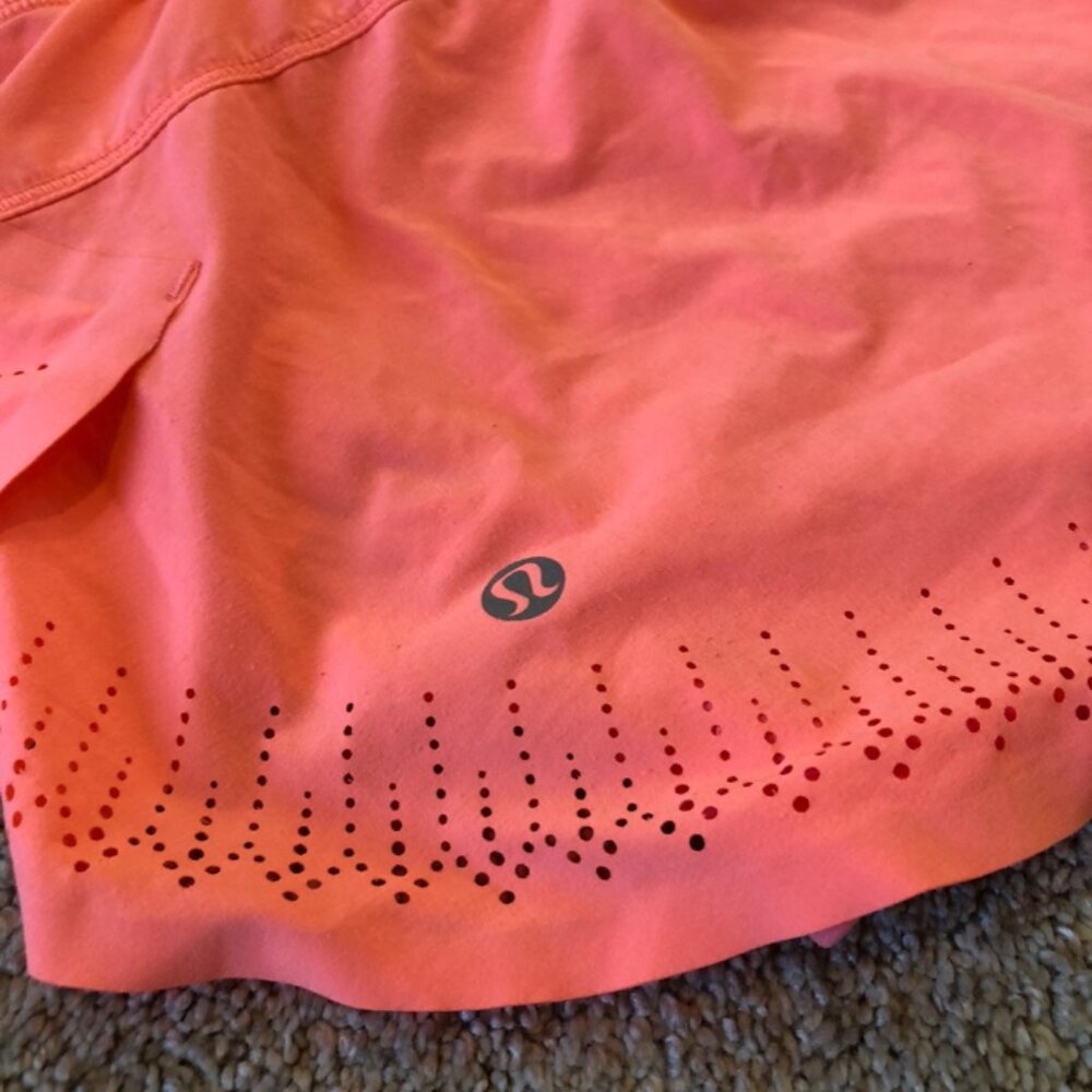 Lululemon Run Shorts/ Skirt Orange Light As Air ~8~